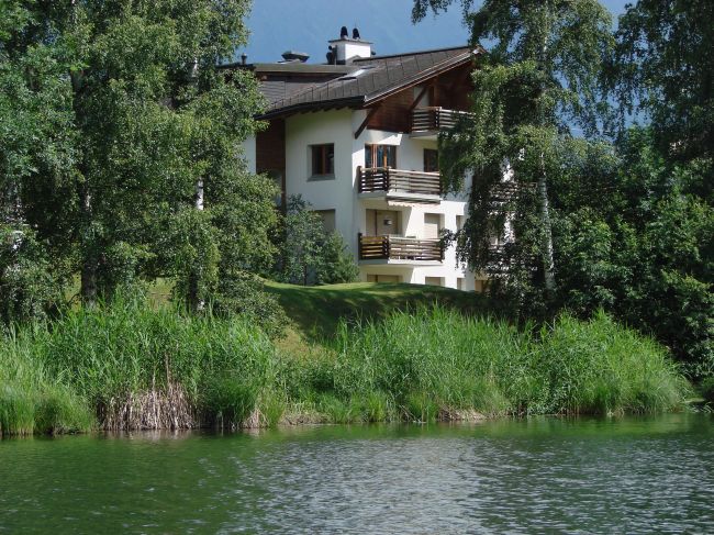 Ferienwohnung Casa al Lag - Sicht vom Laaxersee