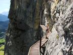 Pinut: ltester Klettersteig der Schweiz bei Flims - renoviert im Jahre 2007