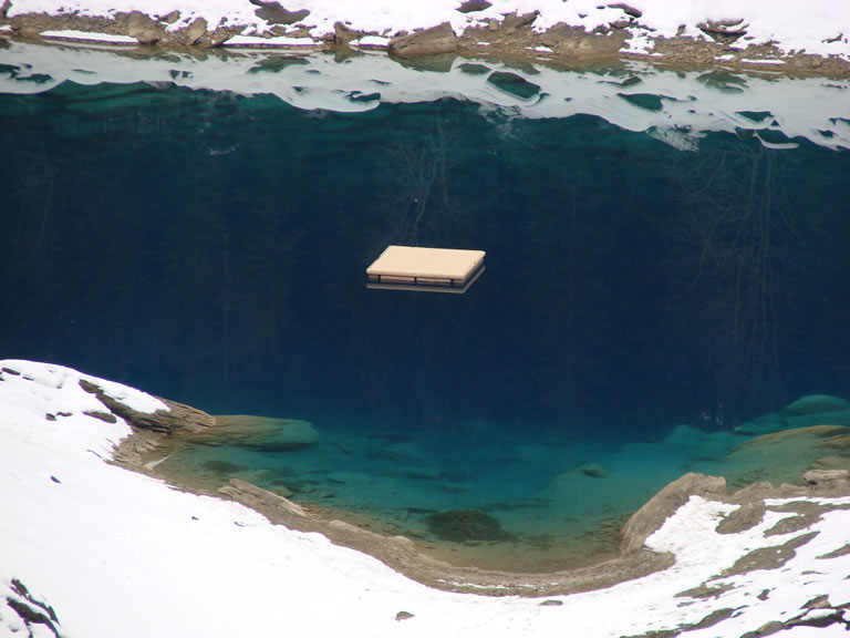 Caumasee im Winter