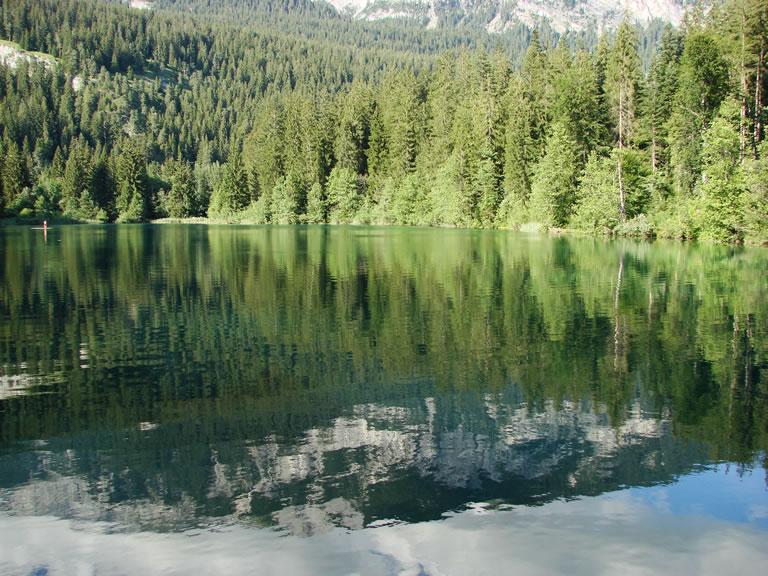 Crestasee im Frühling