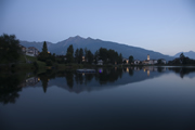 Laaxersee bei Abenddmmerung
