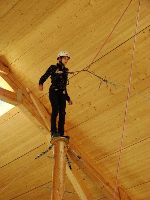 Pampers Pole im Hochseilpark Flims der Outdoor Trainings Academy