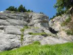 2-ter Felsabschnitt der Pinutroute - Klettersteig bei Flims - Fidaz