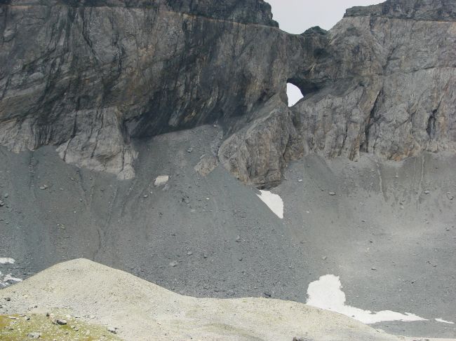Aufstieg zum Martinsloch ber Gerllhalde