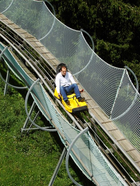 Rodelbahn mit Schutzvorrichtung - Pradaschier, Churwalden, Lenzerheide Valbella