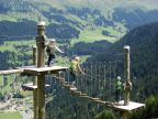 Erste Station des Seilparks Pradaschier