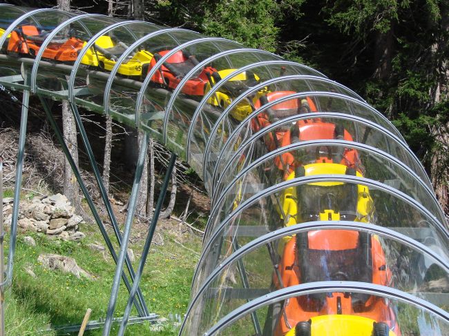 Startbereich der Rodelbahn bei Churwalden