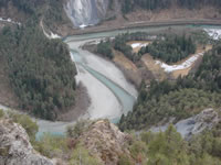 Rheinschlucht (Ruinaulta) - Blick vom Mauersegler bei Conn