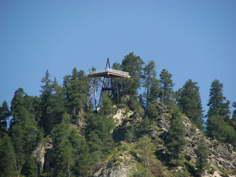 Aussichtsplattform bei Conn (Flims) - Mauersegler