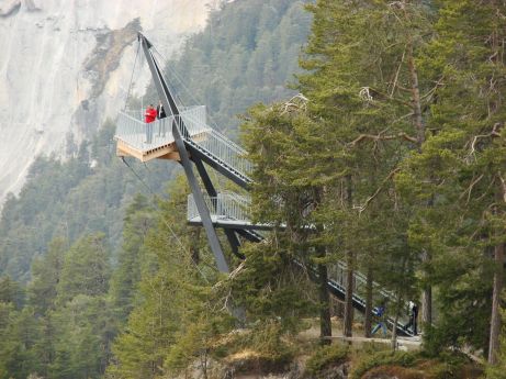 Aussichtsplattform bei Conn (Flims) - Mauersegler